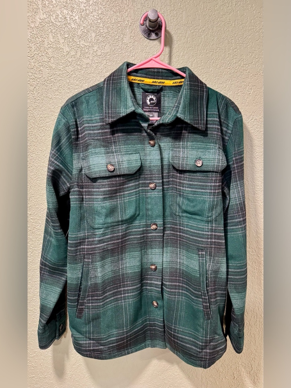 Womens Skidoo Heavyweight Flannel size S NWT